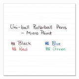 Grip Stick Roller Ball Pen, Micro 0.5mm, Black Ink-barrel, Dozen