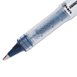Vision Elite Stick Roller Ball Pen, 0.8mm, Blue-black Ink, White-blue Black Barrel