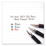 207 Impact Stick Gel Pen, Bold 1mm, Red Ink, Black Barrel