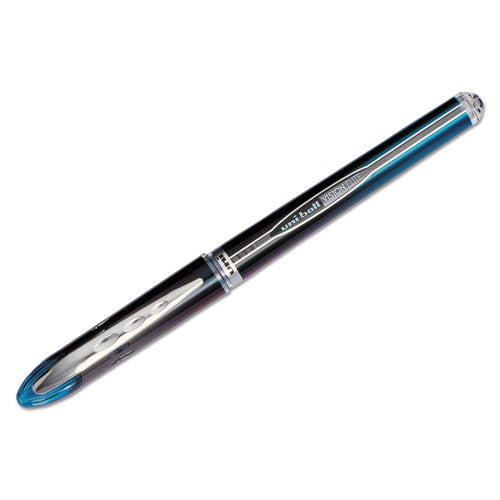 Vision Elite Stick Roller Ball Pen, 0.5mm, Blue-black Ink, Black-blue Barrel
