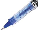 Vision Elite Stick Roller Ball Pen, Super-fine 0.5mm, Blue Ink, Blue Barrel
