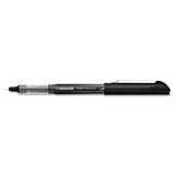 Vision Roller Ball Pen, Bold 1 Mm, Black Ink, Black Barrel, Dozen