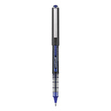 Vision Roller Ball Pen, Bold 1 Mm, Blue Ink, Black-blue Barrel, Dozen