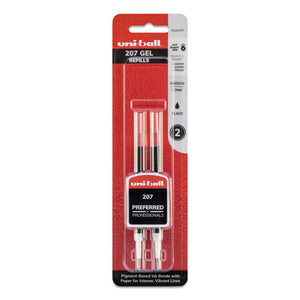 Refill For Signo Gel 207 Pens, Medium Point, 0.7 Mm, Black Ink, 2-pack