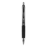 207 Plus+ Gel Pen, Retractable, Medium 0.7 Mm, Black Ink, Black Barrel, 36-pack