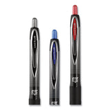 207 Plus+ Gel Pen, Retractable, Medium 0.7 Mm, Assorted Ink Colors, Black Barrel, 6-pack