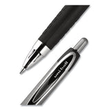 207 Plus+ Gel Pen, Retractable, Medium 0.7 Mm, Assorted Ink Colors, Black Barrel, 6-pack