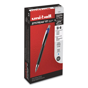 Jetstream Retractable Ballpoint Pen, Bold 1mm, Blue Ink, Black Barrel