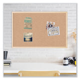 Cork Bulletin Board, 47 X 35, Natural Surface, Birch Frame