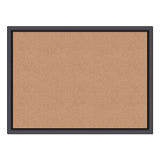 Cork Bulletin Board, 24 X 18, Natural Surface, Black Frame