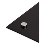 Black Glass Dry Erase Board, 35 X 23