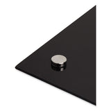 Black Glass Dry Erase Board, 70 X 47