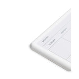 Magnetic Dry Erase Monthly Calendar, 14 X 11.66, White Surface And Frame