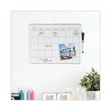 Magnetic Dry Erase Monthly Calendar, 14 X 11.66, White Surface And Frame