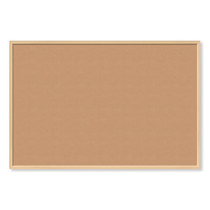 Cork Bulletin Board, 70 X 47, Natural Surface, Birch Frame