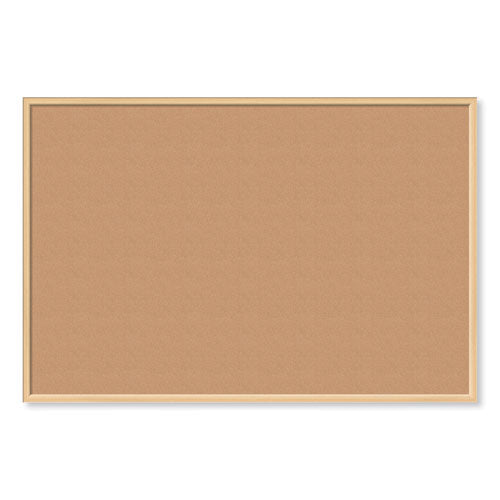 Cork Bulletin Board, 70 X 47, Natural Surface, Birch Frame