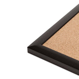 Cork Bulletin Board With Aluminum Frame, 35 X 23, Natural Surface, Black Frame