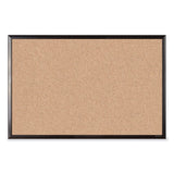 Cork Bulletin Board With Aluminum Frame, 35 X 23, Natural Surface, Black Frame