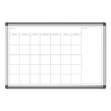 Pinit Magnetic Dry Erase Undated One Month Calendar, 36 X 36, White