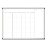 Pinit Magnetic Dry Erase Undated One Month Calendar, 48 X 36, White