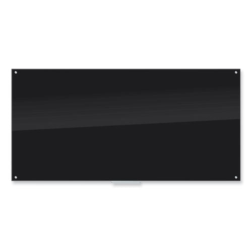Black Glass Dry Erase Board, 96 X 47