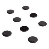 High Energy Magnets, Circle, Black, 1.25" Dia, 8-pack