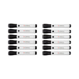 U-defense Antimicrobial Dry-erase Markers, Broad Chisel Tip, Black, 12-pack