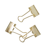 Binder Clips, Small, Gold, 72-pack