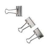 Binder Clips, Medium, Silver, 72-pack