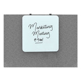 Cubicle Glass Dry Erase Board, 12 X 12, White