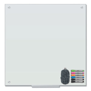 Magnetic Glass Dry Erase Board Value Pack, 36 X 36, White