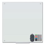 Magnetic Glass Dry Erase Board Value Pack, 36 X 36, White