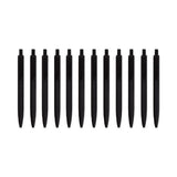Cambria Soft Touch Mechanical Pencil, 0.7 Mm, Hb (#2), Black Lead, Black Barrel, 12-pack