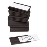 Magnetic Card Holders, 2 X 1, Black, 25-pack