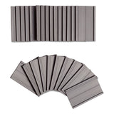 Magnetic Card Holders, 2 X 1, Black, 25-pack