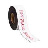 Dry Erase Magnetic Tape Roll, 3" X 50 Ft, White, 1-roll