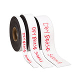 Dry Erase Magnetic Tape Strips, 2" X 0.88", White, 25-pack