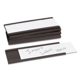 Magnetic Card Holders, 6 X 2, Black, 10-pack