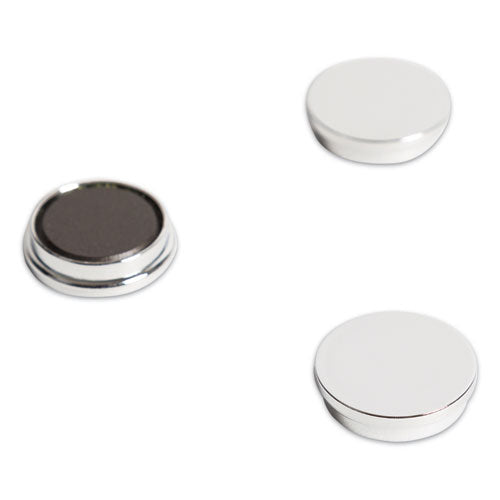 Board Magnets, Circles, Silver, 1.25