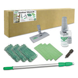 Indoor Window Cleaning Kit, Aluminum, 72" Extension Pole With 8" Pad Holder