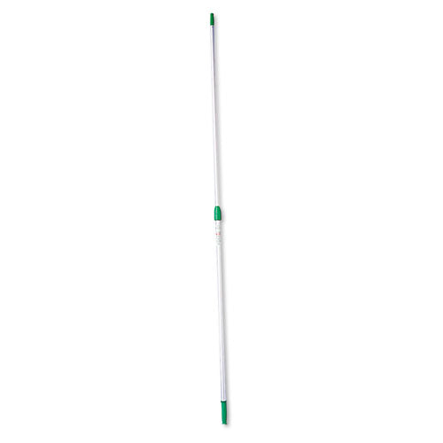 Opti-loc Aluminum Extension Pole, 8ft, Two Sections, Green-silver
