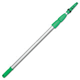 Opti-loc Aluminum Extension Pole, 13ft, Two Sections, Green-silver