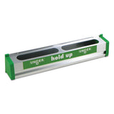 Hold Up Aluminum Tool Rack, 36w X 3.5d X 3.5h, Aluminum-green