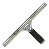 Pro Stainless Steel Window Squeegee, 12" Wide Blade