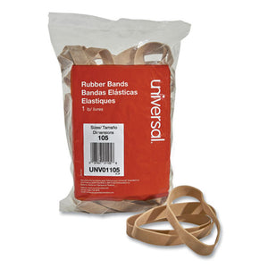 Rubber Bands, Size 105, 0.06" Gauge, Beige, 1 Lb Box, 55-pack