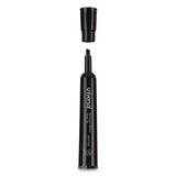 Chisel Tip Permanent Marker, Broad, Black, Dozen