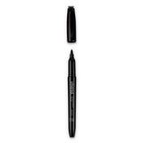 Pen-style Permanent Marker, Fine Bullet Tip, Black, Dozen