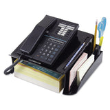 Telephone Stand And Message Center, 12 1-4 X 10 1-2 X 5 1-4, Black