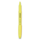 Pocket Highlighters, Chisel Tip, Fluorescent Yellow, Dozen