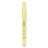 Pocket Highlighters, Chisel Tip, Fluorescent Yellow, Dozen